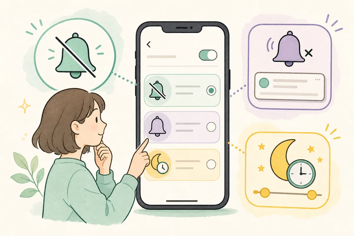 How to turn off Setlog notifications: full stop, sound only, temporary pause, and lock screen hide on iPhone and Android