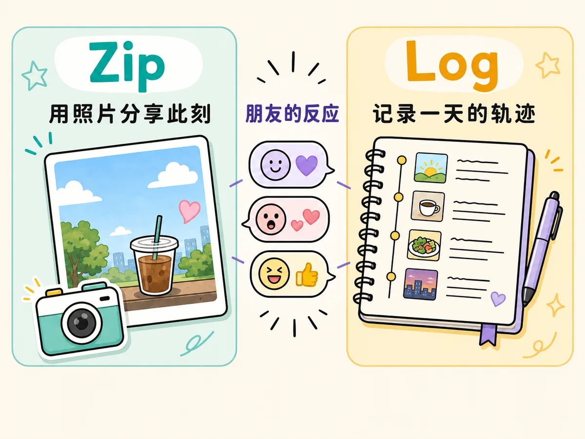 Setlog Zip 即時共享功能介面